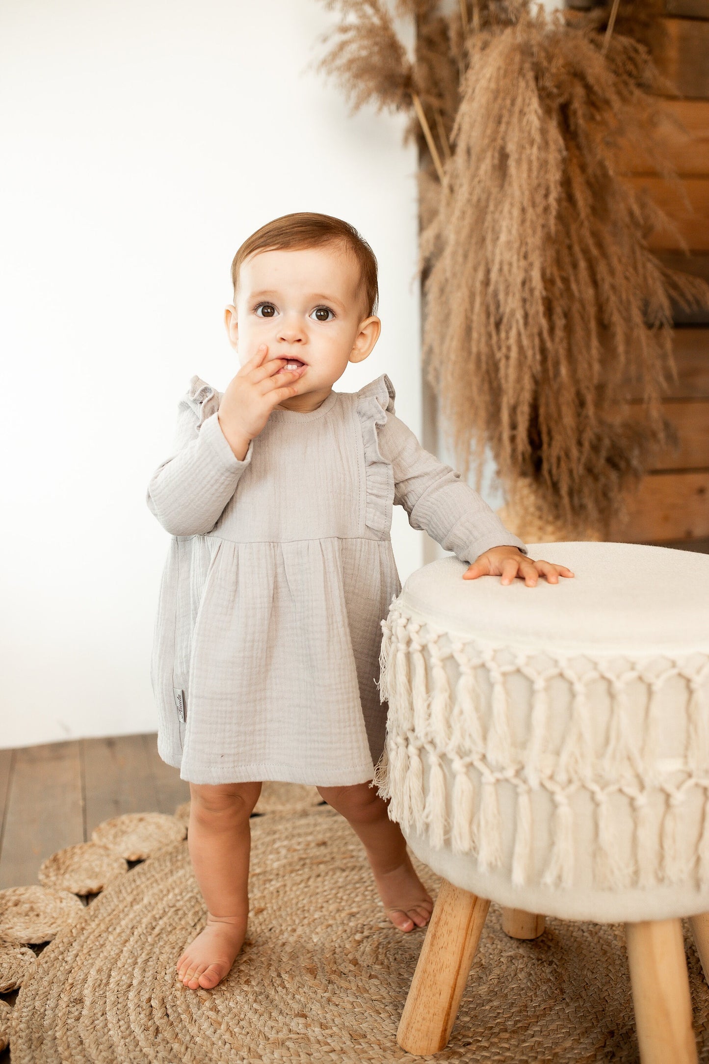 Organic Cotton Muslin Baby Dress, Cute baby dress, Cotton dress for girls