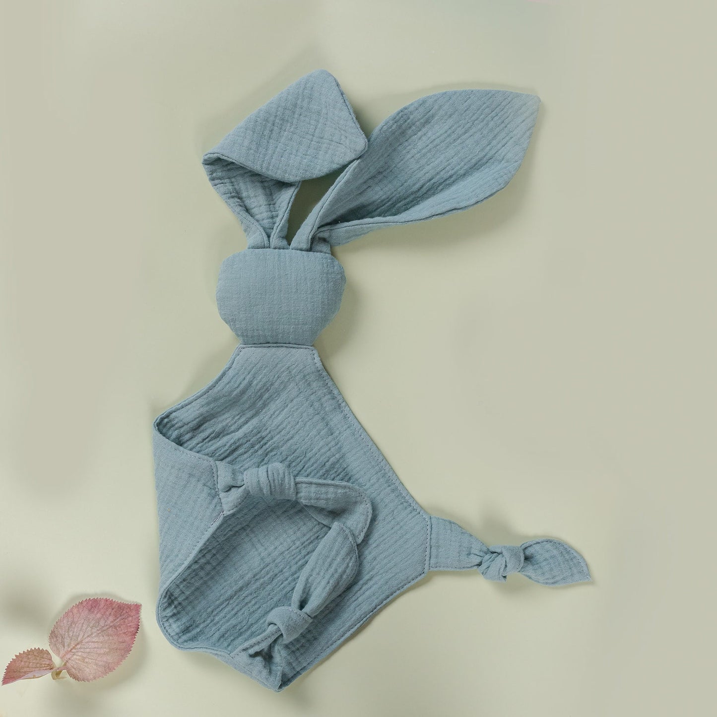 Organic Cotton Muslin Bunny Comforter - Baby Cuddle Cloth