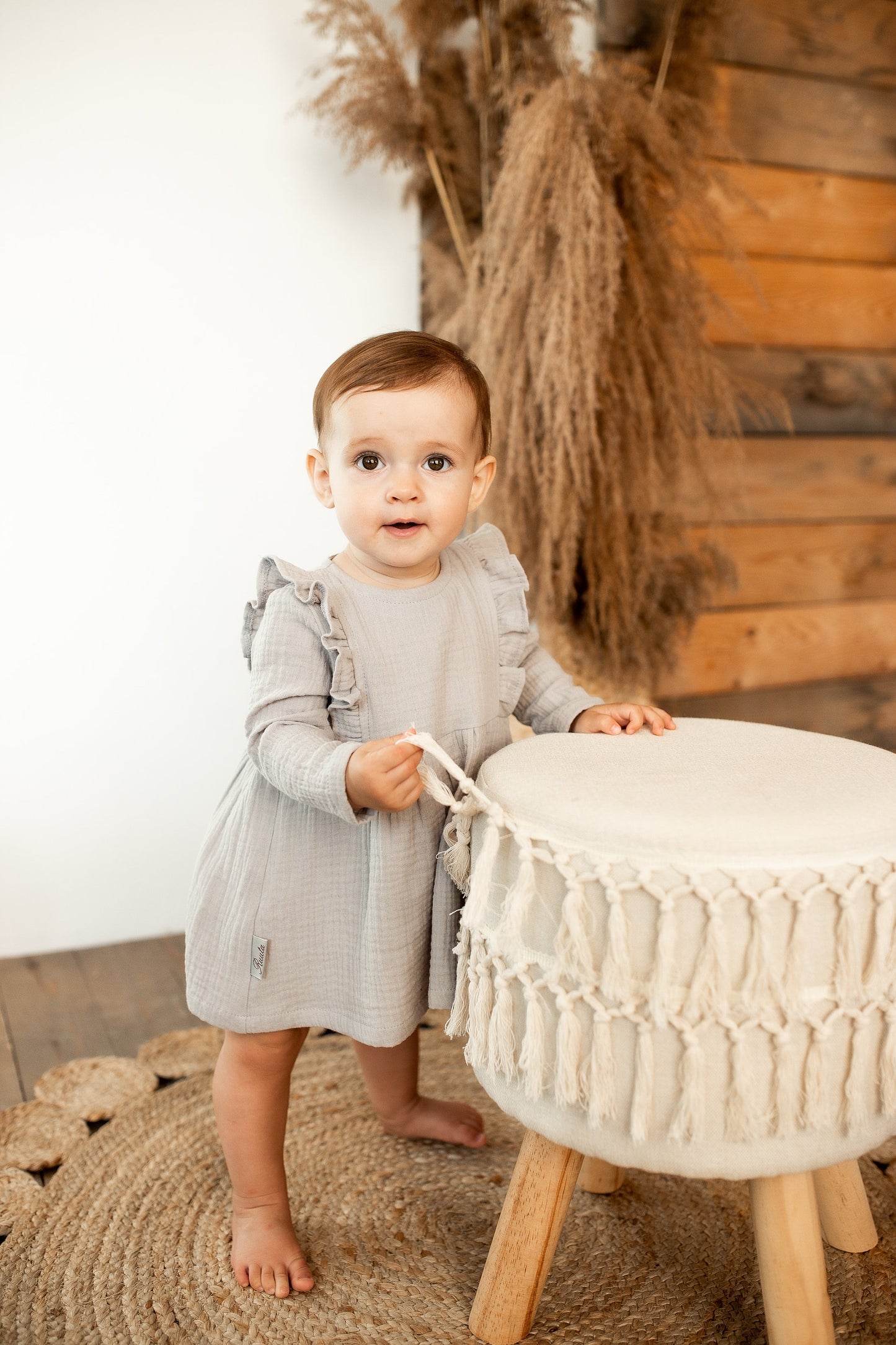 Organic Cotton Muslin Baby Dress, Cute baby dress, Cotton dress for girls