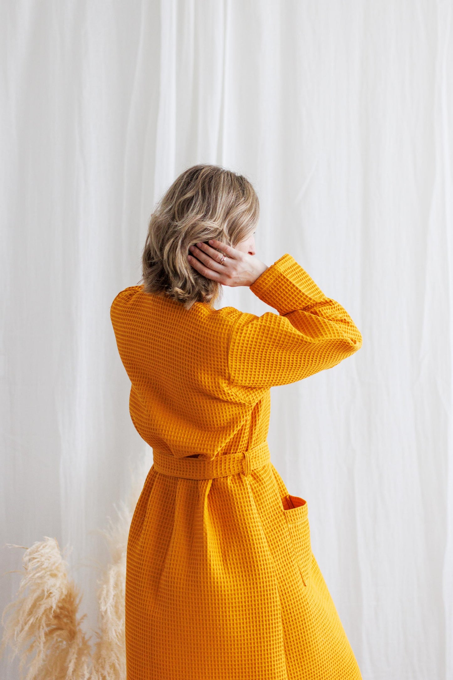 Waffle Cotton Robe: Women's Muslin Bathrobe, Soft Loungewear
