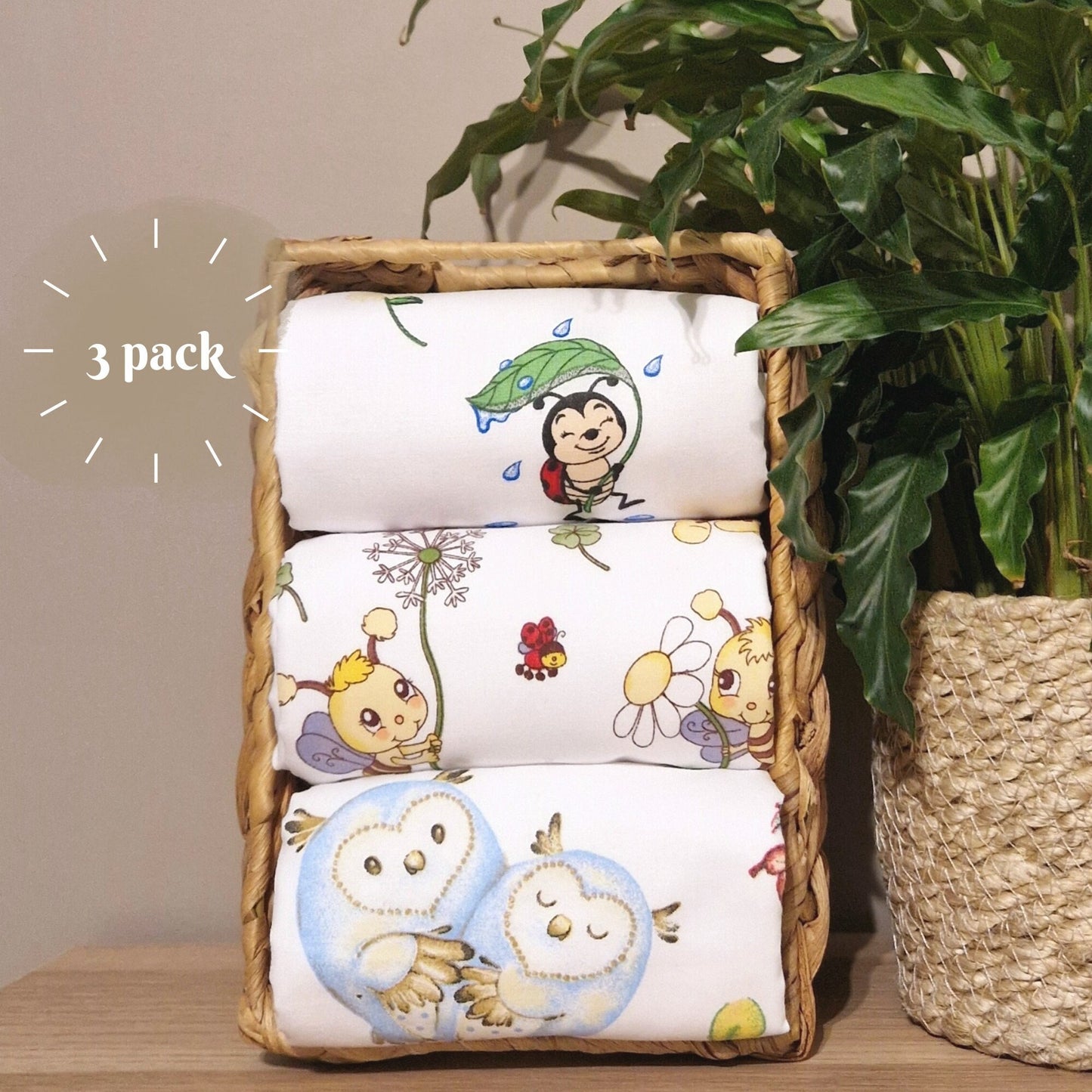 Set of 3 Waterproof change pad travel changing mat, Diaper changing mat, portable changing mat
