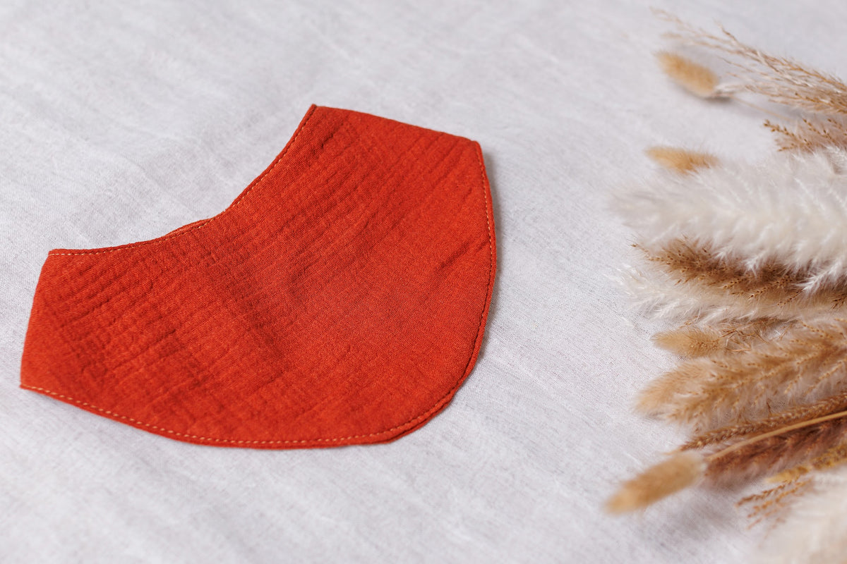 Muslin Baby Bibs "Autumn Bloom" – 1 pc or 3-Pack