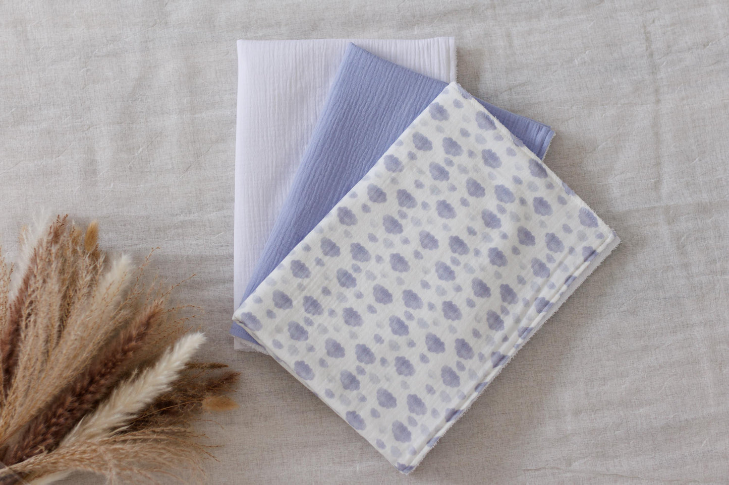 Waterproof changing pad Set of 3 Muslin diaper changing pads  Waterproof travel changing mat Portable changing pad  Baby changing mat 50x70