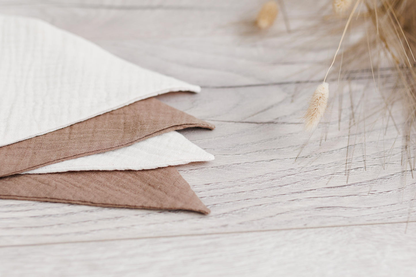 Brown, red bunting banner, Cotton flags for nursery, Handmade Wall Hanging.