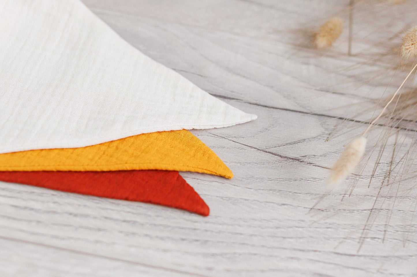 Brown, red bunting banner, Cotton flags for nursery, Handmade Wall Hanging.