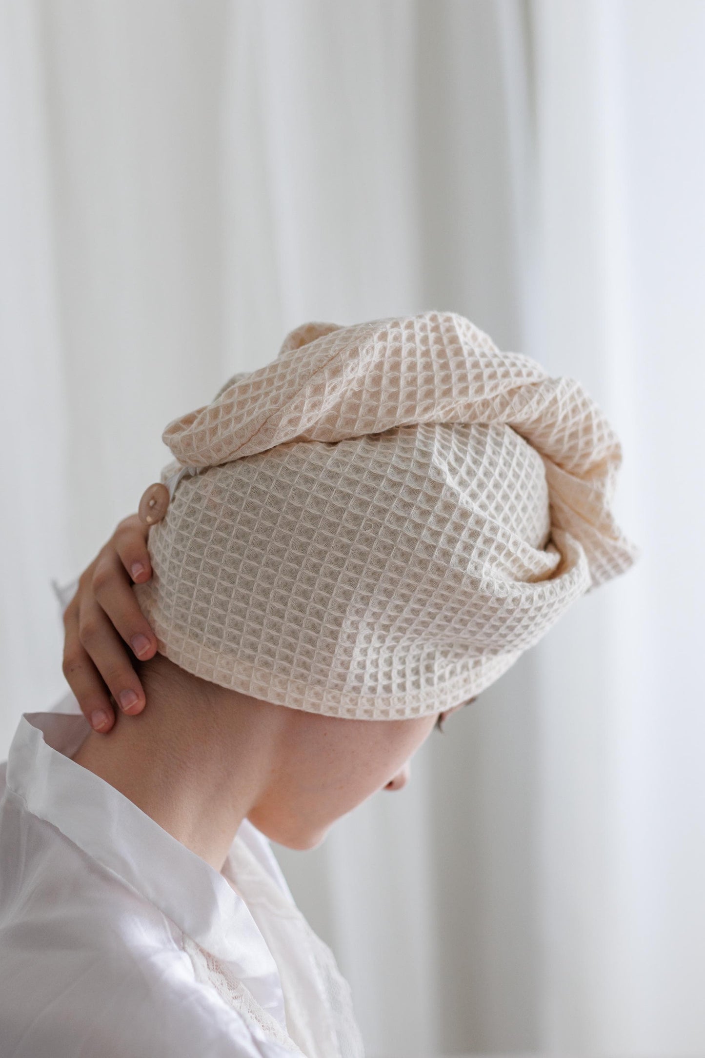 Muslin Hair Towel Wrap: Gentle Frizz-Free Drying