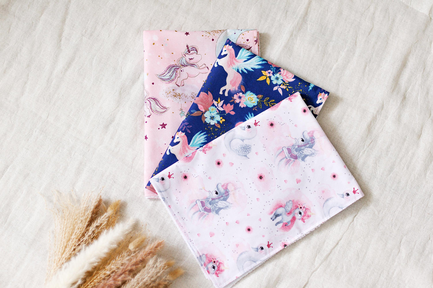 Set of 3 Waterproof change pad travel changing mat, Diaper changing mat, portable changing mat, Unicorn changing pads