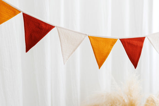 Cotton Bunting Garland: Nursery, Party, or Home Decor