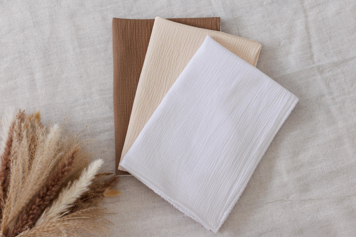 Set of 3 Waterproof change pad Double Gauze Muslin  travel changing mat, Diaper changing mat, portable changing mat