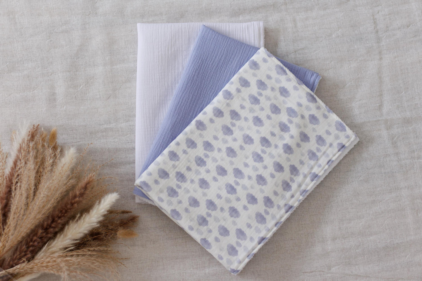 Waterproof changing pad Set of 3 Muslin diaper changing pads  Waterproof travel changing mat Portable changing pad  Baby changing mat 50x70