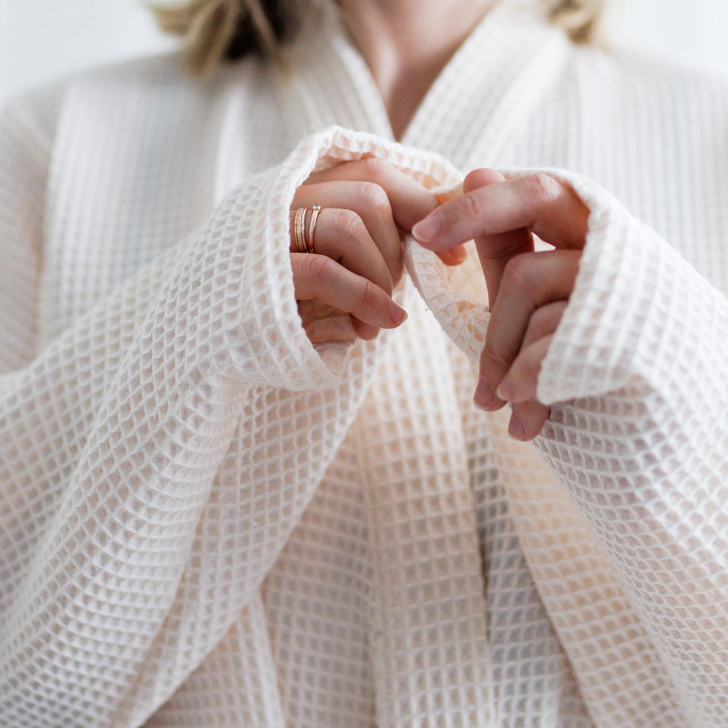 Waffle Cotton Robe: Women's Muslin Bathrobe, Soft Loungewear