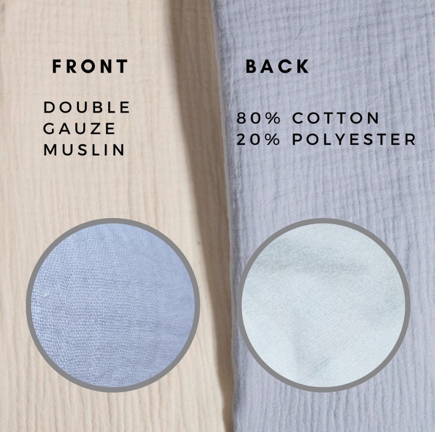 Set of 3 Waterproof change pad Double Gauze Muslin  travel changing mat, Diaper changing mat, portable changing mat
