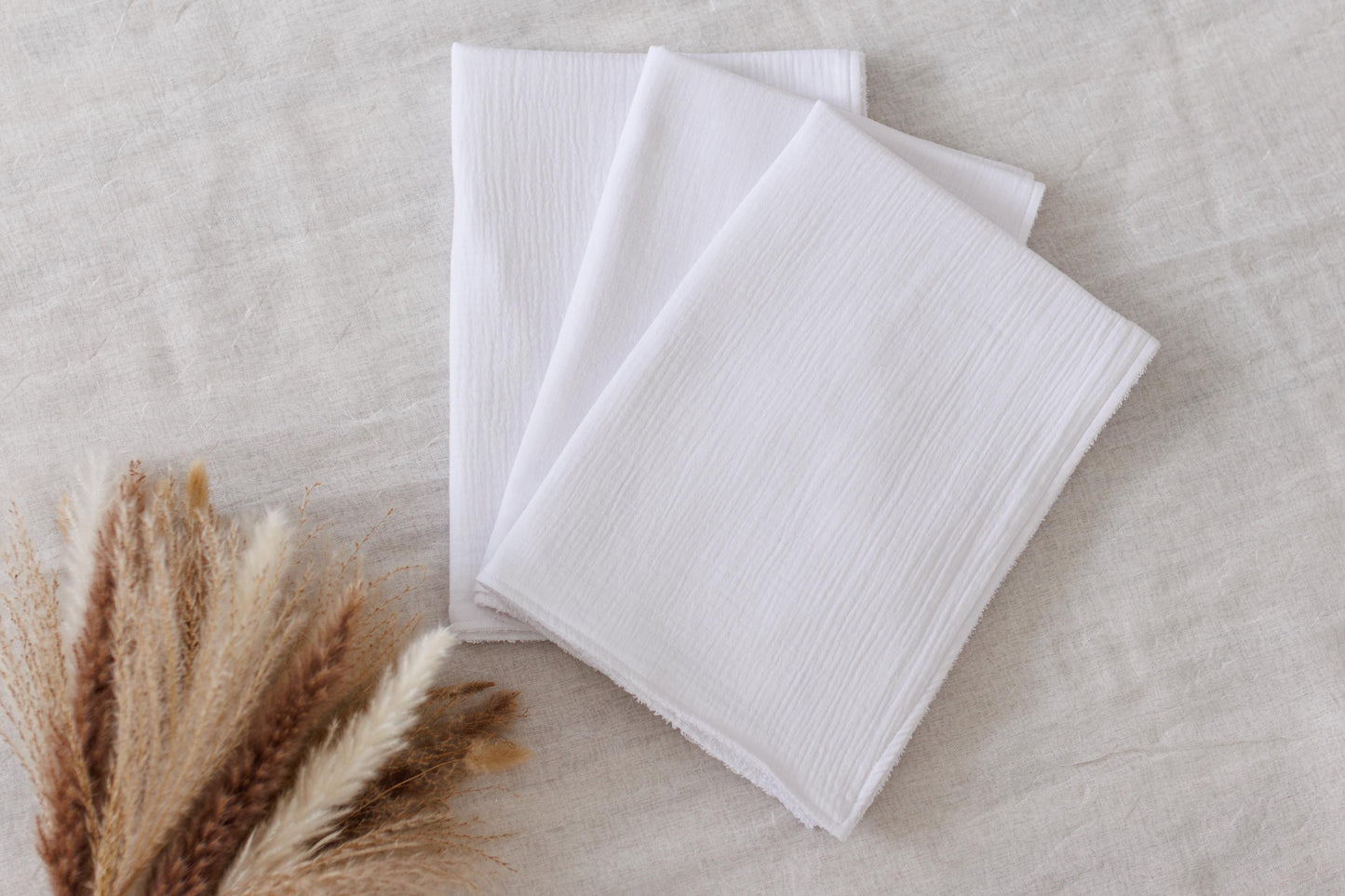Set of 3 Waterproof change pad Double Gauze Muslin  travel changing mat, Diaper changing mat, portable changing mat