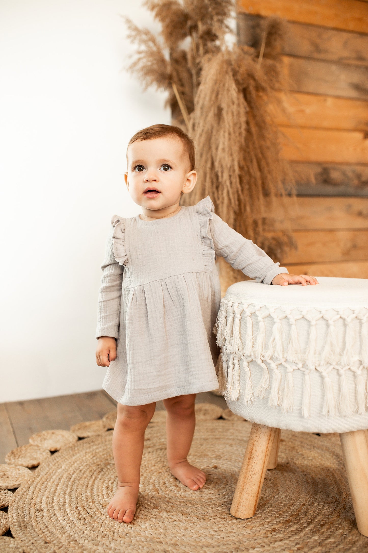 Organic Cotton Muslin Baby Dress, Cute baby dress, Cotton dress for girls