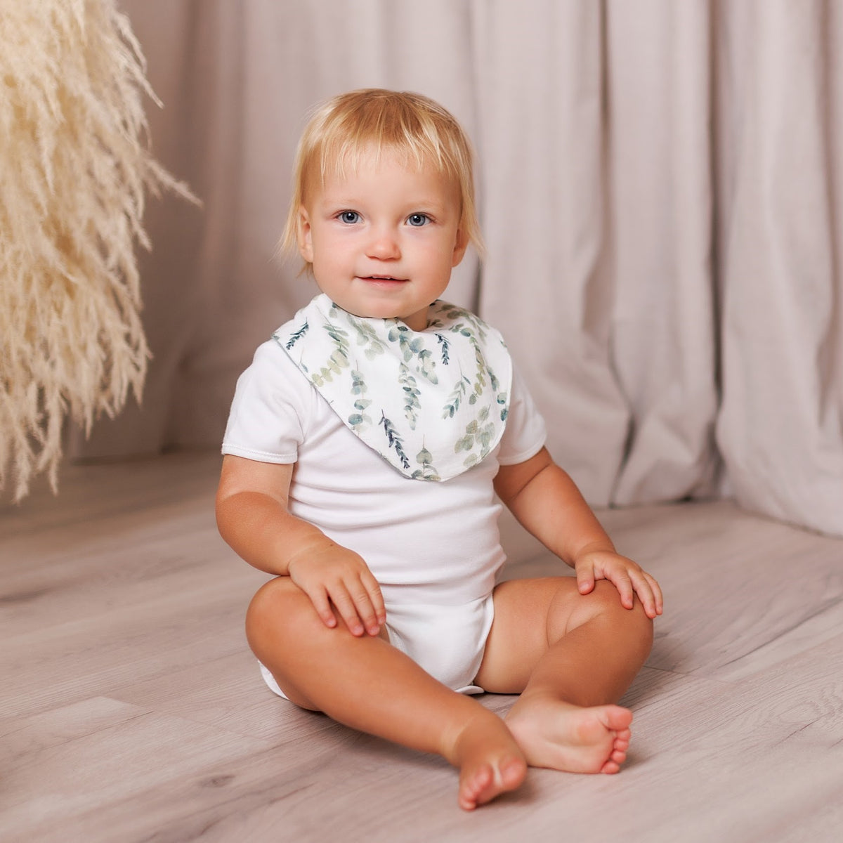 Muslin Baby Bibs "Autumn Bloom" – 1 pc or 3-Pack