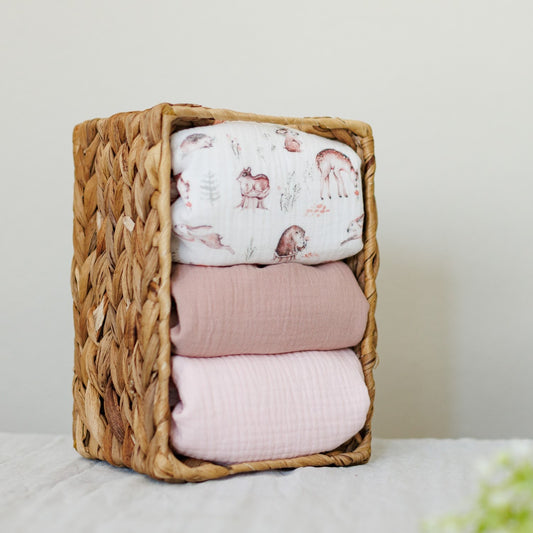 Waterproof Changing Mat 'Woodland Rose" – 1 pc or 3-Pack