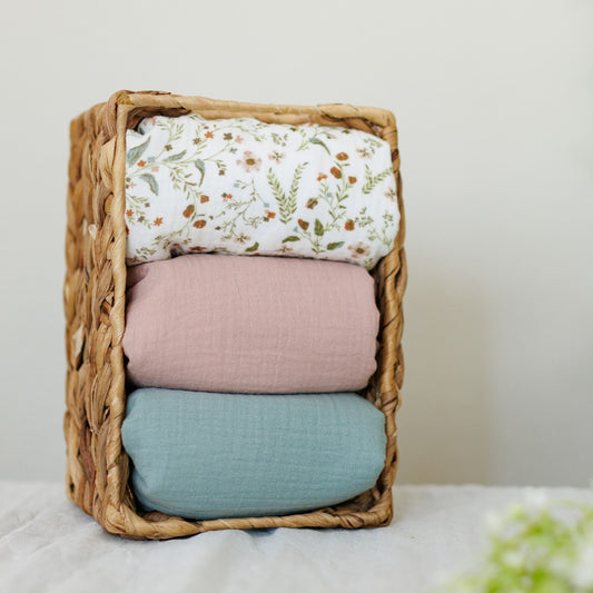 Waterproof changing mat "Little flowers"– 1 pc or 3-Pack