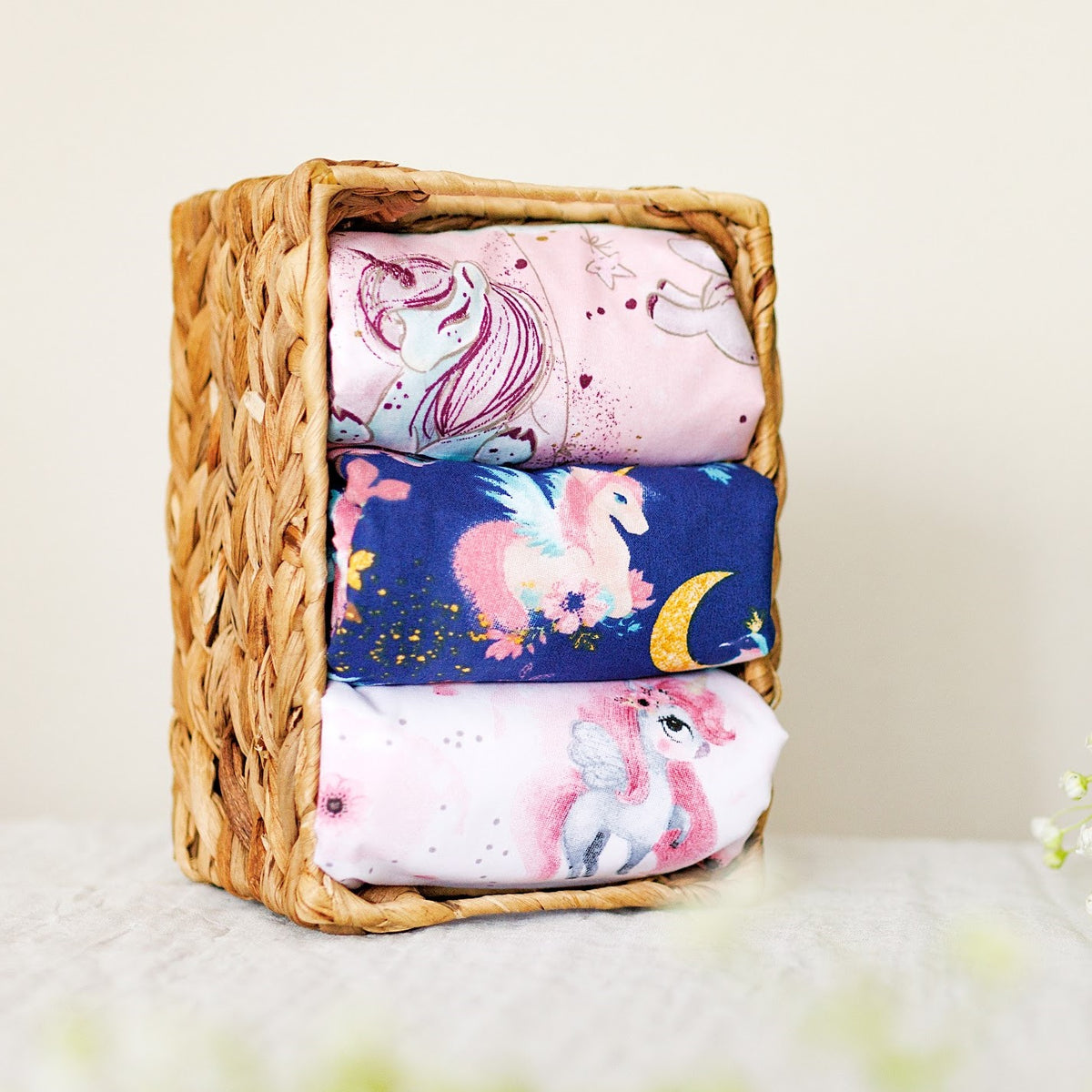 Waterproof changing mat "Unicorns" – 1 pc or 3-Pack