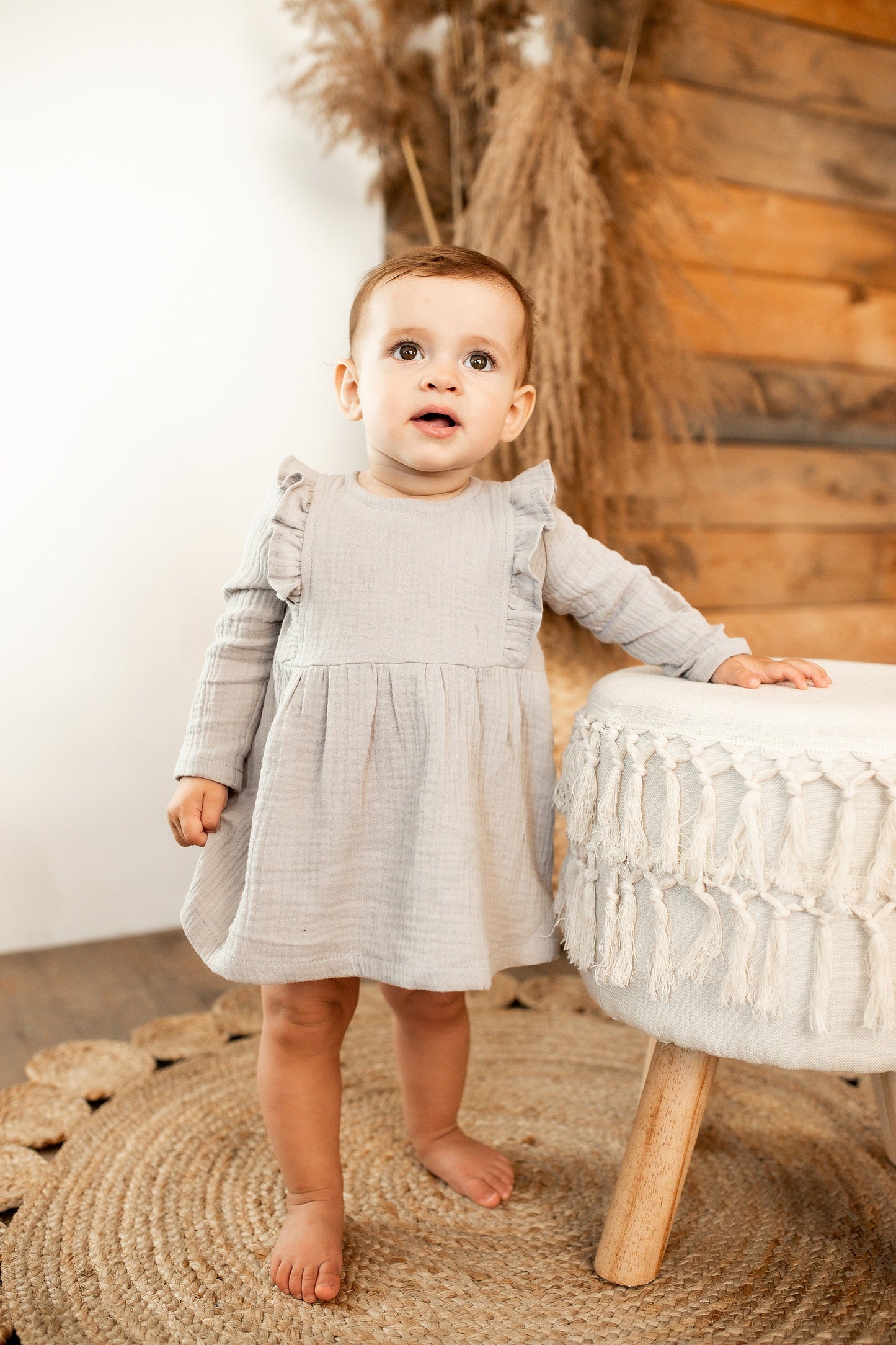 Organic Cotton Muslin Baby Dress, Cute baby dress, Cotton dress for girls