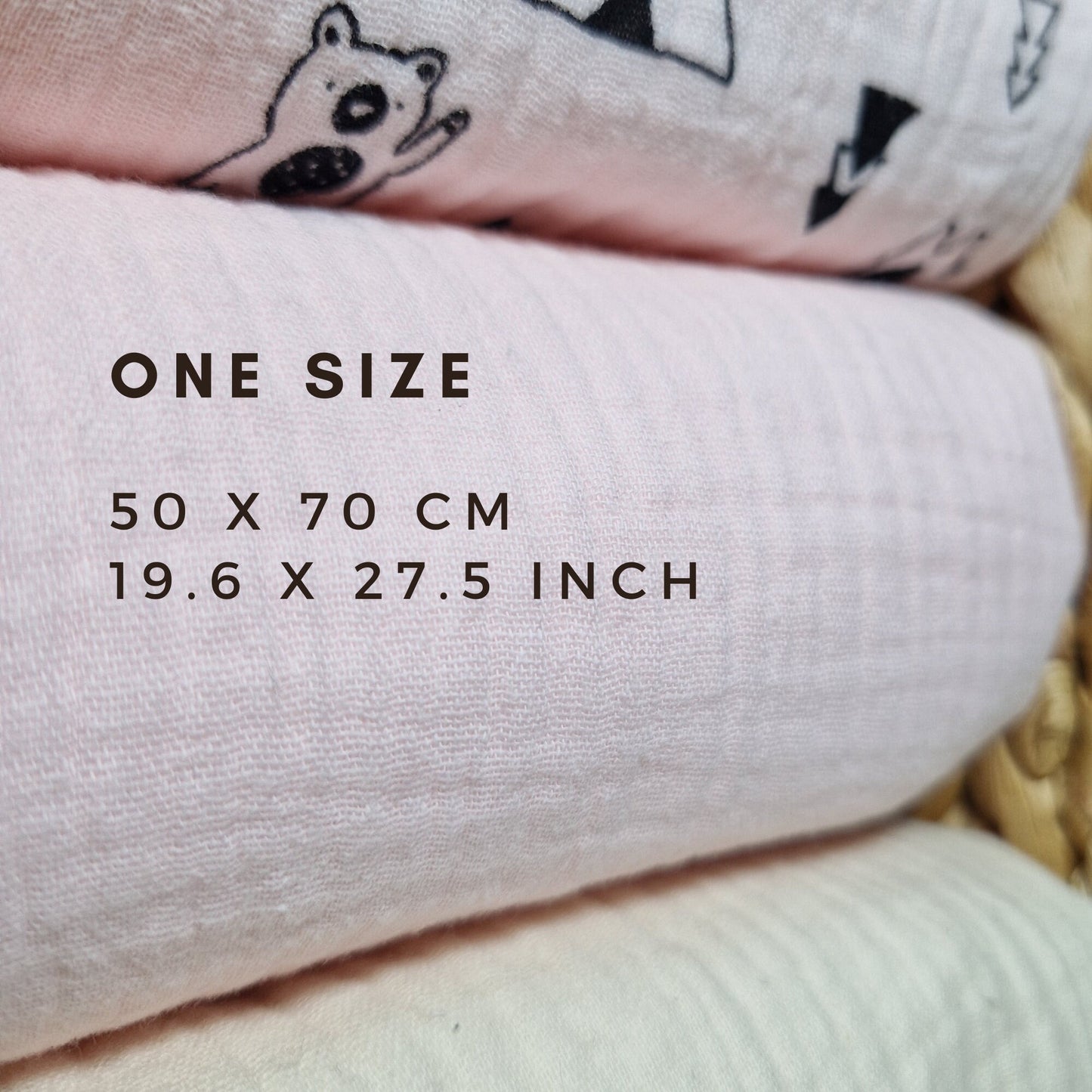 Diaper Changing Pad, Set of 3, Waterproof Change Mat Cover, Travel Changing Mat, Wickelauflage, Muslin Bedding