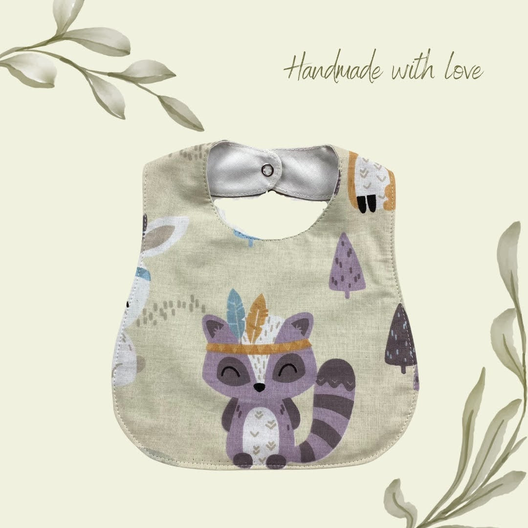 Baby bib waterproof Natural Cotton Baby Bib 0-2 Year Gender Neutral Organic Baby Bibs Baby Shower Gift