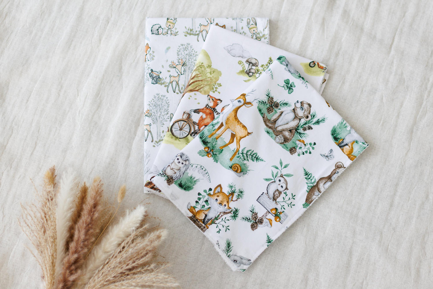 Set of 3 Waterproof change pad Double Gauze Muslin  travel changing mat, Diaper changing mat, portable changing mat
