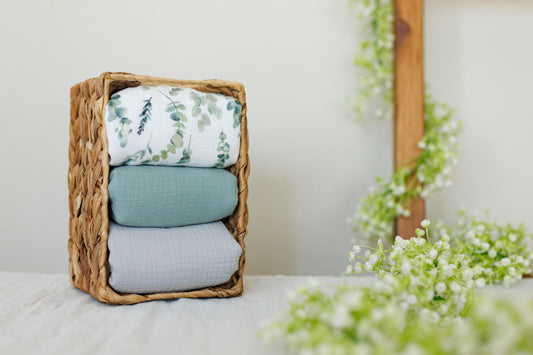 Set of 3 Waterproof change pad Double Gauze Muslin  travel changing mat, Diaper changing mat, portable changing mat