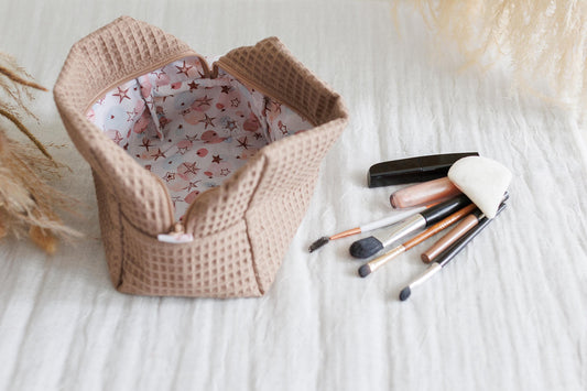 Cosmetics bag Makeup Gift for girls Cosmetic pouch Set of 3  Personalized makeup bags